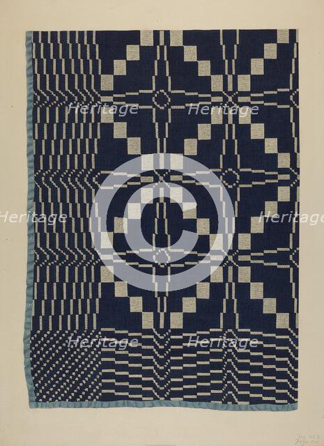 Coverlet, c. 1937. Creator: Edward White.