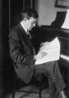 John Powell at piano, between c1915 and c1920. Creator: Bain News Service.
