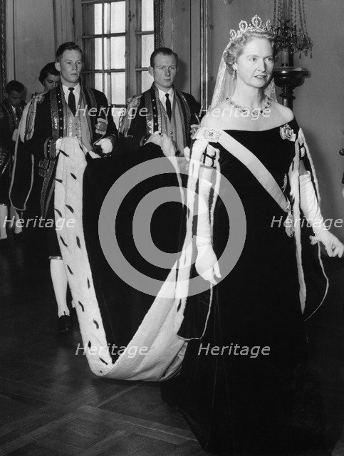 Opening of the Swedish Riksdag (Parliament), Stockholm, Sweden, 1957. Artist: Unknown