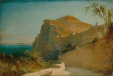 Rock of Tiberius, Capri. Artist: Blechen, Carl (1798-1840)