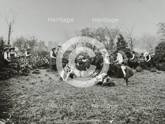 A class from Fulham County Secondary School having a nature lesson, London, 1908. Artist: Unknown.