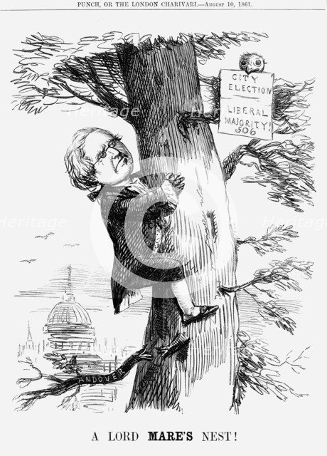 'A Lord Mare's Nest!', 1859. Artist: Unknown