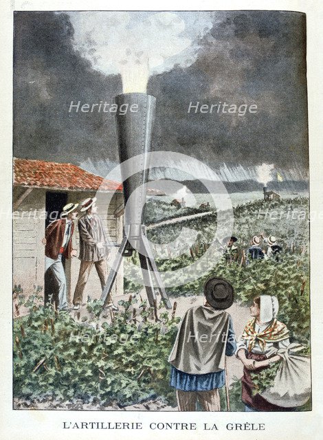 Artillery against the Hailstorm, 1901. Artist: Unknown