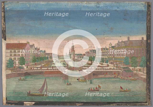 View of the Oudeschans in Amsterdam seen from the IJ, 1700-1799. Creator: Anon.