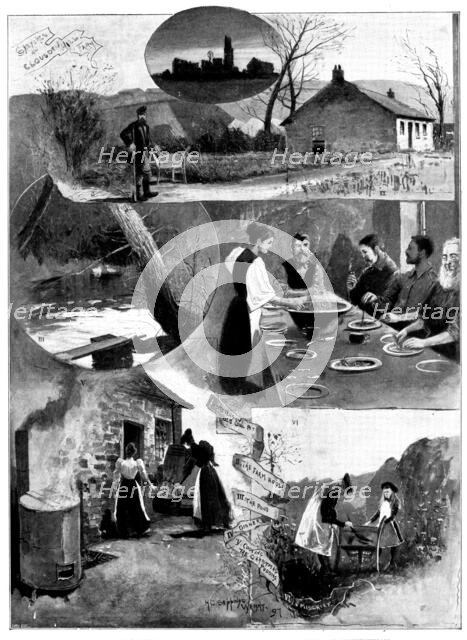 A Free Communist Colony in England: sketches at Clousden Hill Farm...Northumberland, 1898. Creator: Unknown.