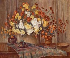 Chrysanthemums, 1939. Creator: Susan Hayward Schneider.