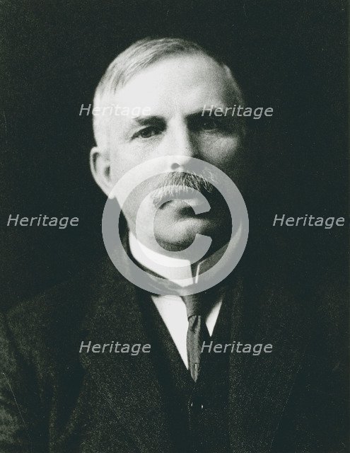 Ernest Rutherford (1871-1937), Nobel prize-winning atomic physicist, c1908. Artist: Unknown