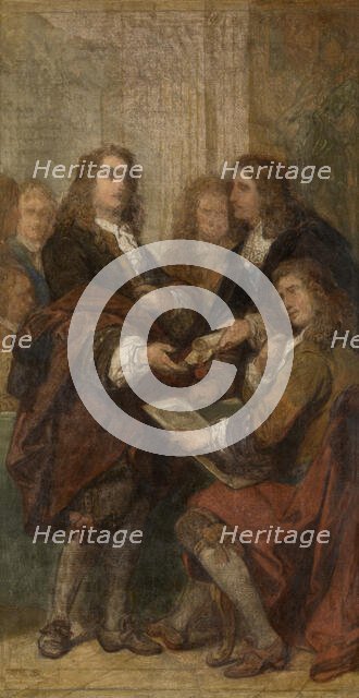 The Engraver Gerard Edelinck in Paris, (c1670s), c1860s. Creator: Nicaise de Keyser.