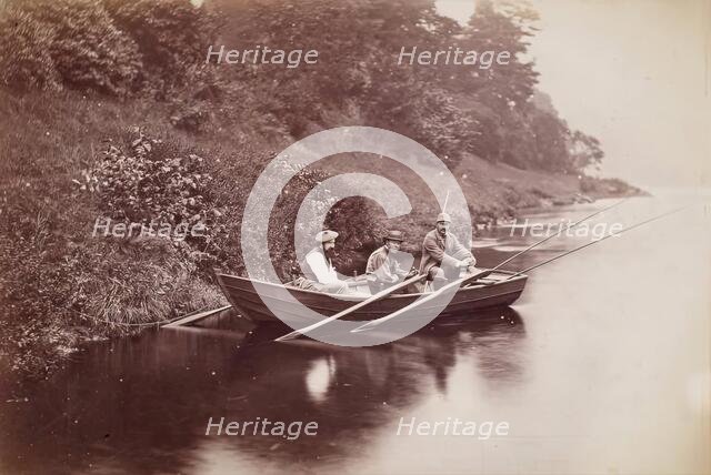 Fishing Party, Perthshire, from an album compiled by Sir John Everett Millais, 1879. Creator: Unknown.
