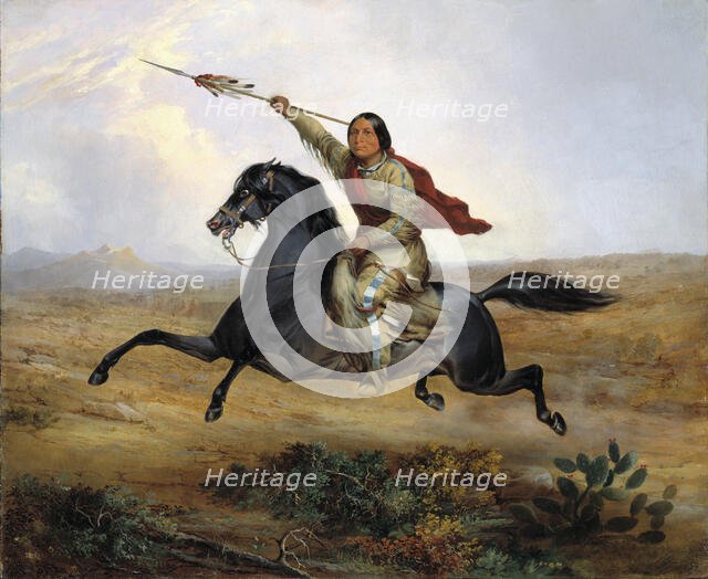 Ko-rak-koo-kiss, a Towoccono Warrior, 1844. Creator: John Mix Stanley.