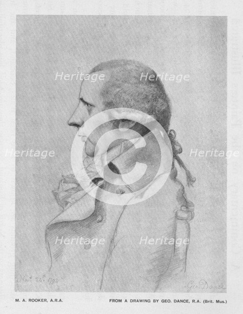 'M.A. Rooker, A.R.A.', 1793, (c1900). Creator: Unknown.
