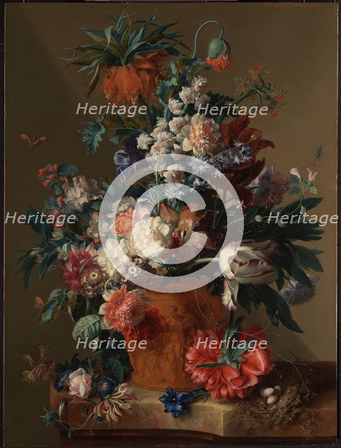 Vase of Flowers, 1722. Artist: Huysum, Jan, van (1682-1749)