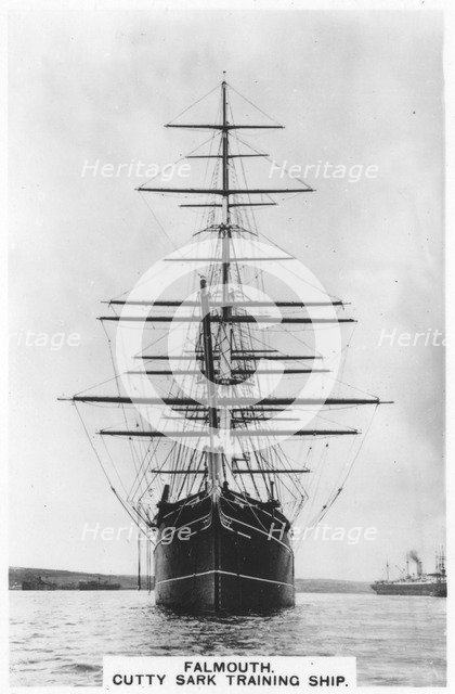 'Cutty Sark', Falmouth, 1936. Artist: Unknown