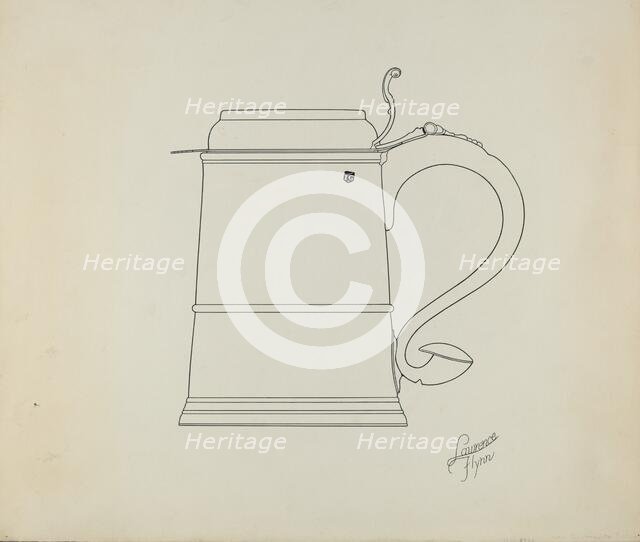 Silver Tankard, c. 1938. Creator: Lawrence Flynn.