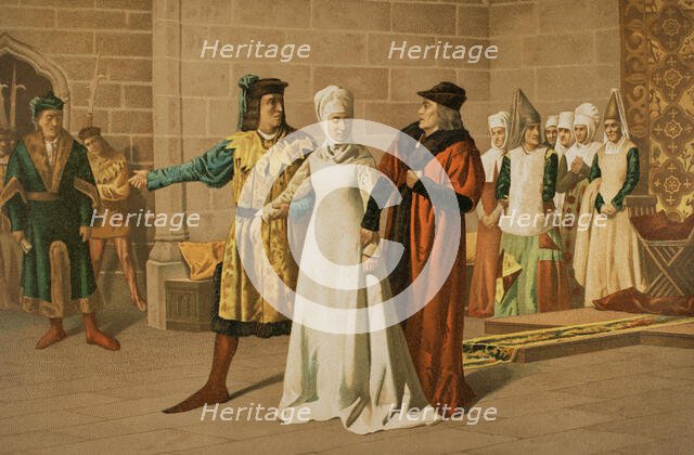 Prison of the last queen of Majorca. 1889.  Creator: Unknown.