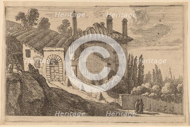 View of an Italian Villa. Creator: Herman van Swanevelt.