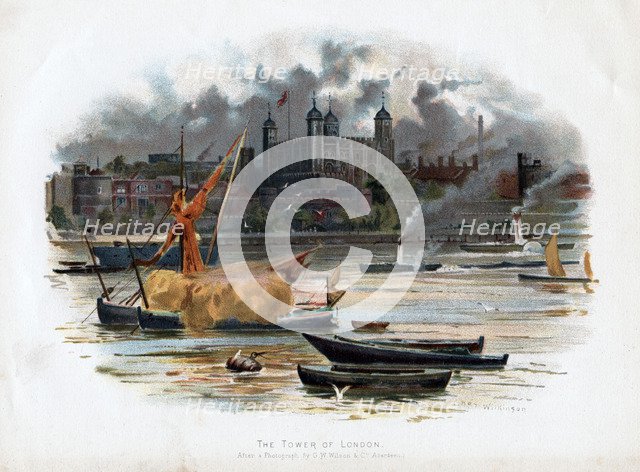 The Tower of London, England, 1895. Artist: C Wilkinson