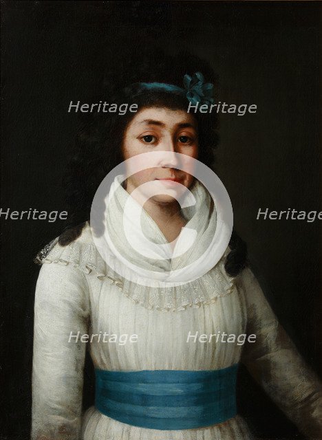 Portrait of Yelizaveta Petrovna Yankova (1768-1861), née Rimskaya-Korsakova, 1794. Artist: Anonymous  