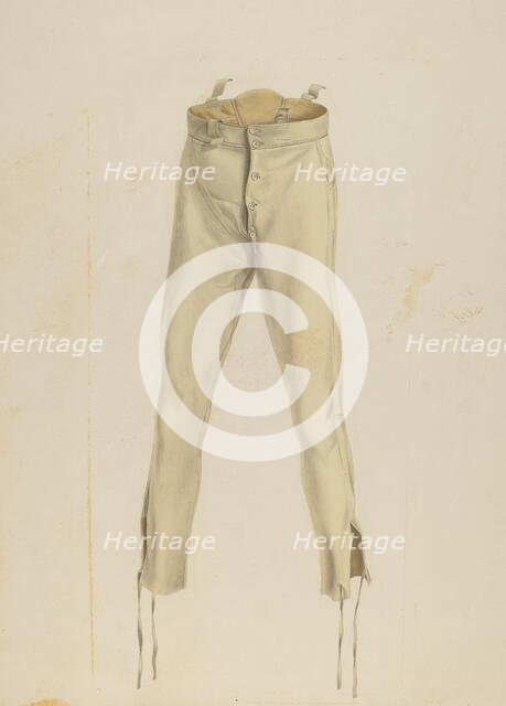 Trousers, 1935/1942. Creator: Daniel Marshack.