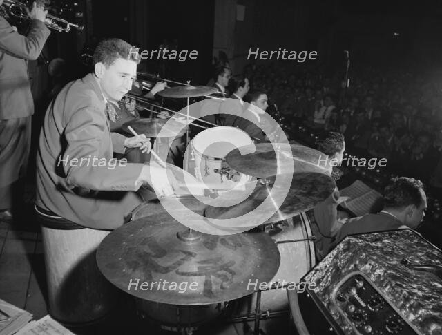 Portrait of Shelly Manne and Art Pepper, 1947 or 1948. Creator: William Paul Gottlieb.