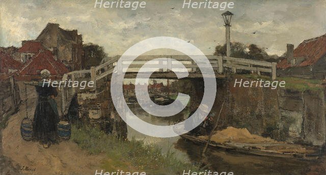 The Bridge, c.1879. Creator: Jacob Henricus Maris.