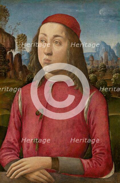 Portrait of a Youth, c. 1495/1500. Creators: Agnolo di Domenico di Donnino, Donnino di Domenico di Donnino.