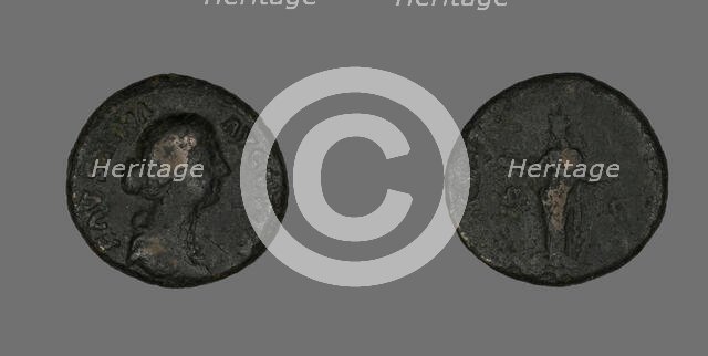 As (Coin) Portraying Empress Faustina, 161-176. Creator: Unknown.