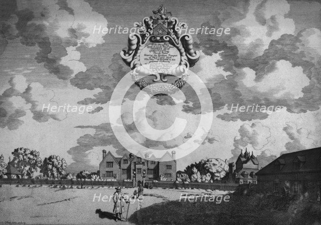 'Bentley Hall (Southern Prospect)', c1686. Creator: Michael Burghers.