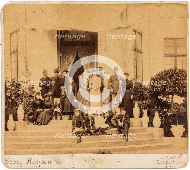 The English, Greek, Russian and Danish royal families at Bernstorff Palace, Denmark, 1890.