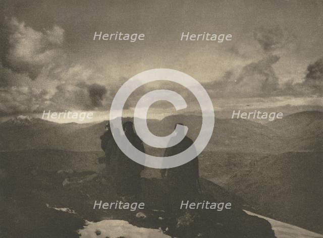 Camera Work: The Dark Mountains, 1904. Creator: James Craig Annan.