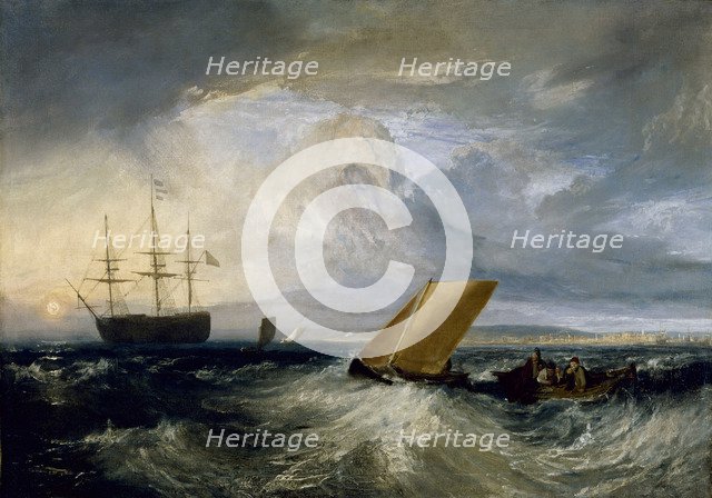 Sheerness as seen from the Nore, 1808. Artist: Turner, Joseph Mallord William (1775-1851)