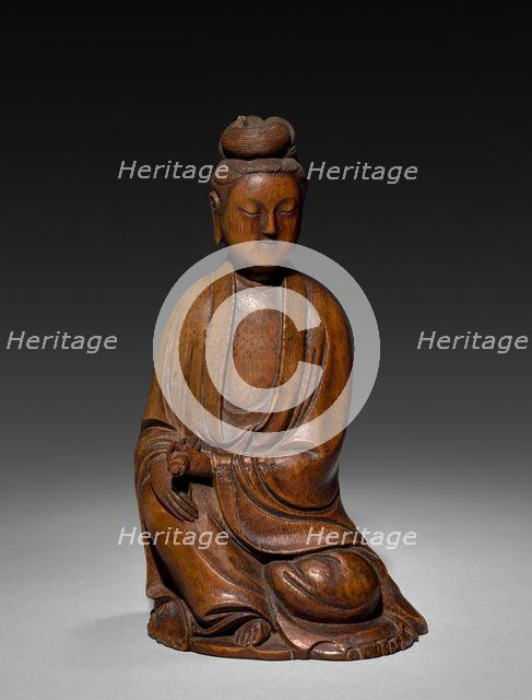 Seated Guanyin, 17th-18th Century. Creator: Unknown.