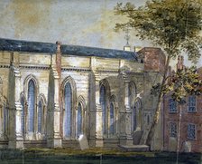 View of Temple Church, London, c1810.                                         Artist: William Pearson