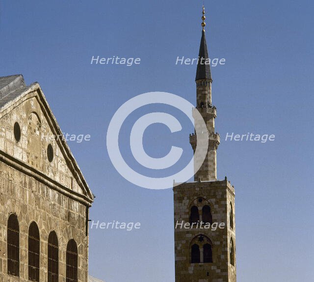 Umayyad Mosque or Great Mosque of Damascus, Syria, 2001. Creator: LTL.
