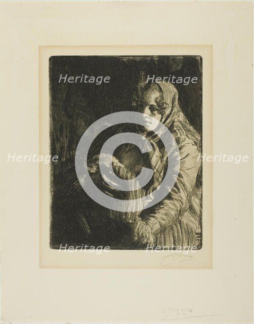 Madonna (A Mother), 1900. Creator: Anders Leonard Zorn.