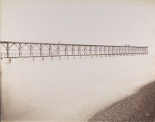 Tubular Jetty, Mouth of the Adour, Port of Bayonne, 1892. Creator: Louis Lafon.