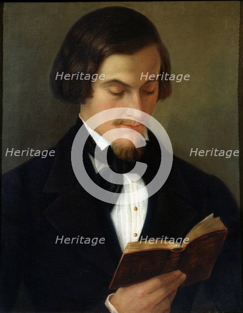 'Portrait of the Poet Heinrich Heine', 1842. Artist: Amalia Keller