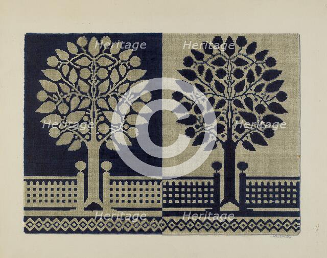 Tyler Coverlet, 1935/1942. Creator: Merkley, Arthur G..