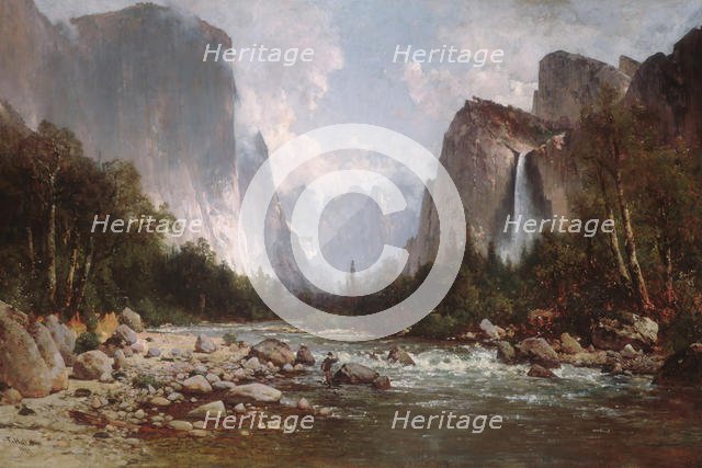 View of Yosemite Valley, 1885. Creator: Thomas Hill.