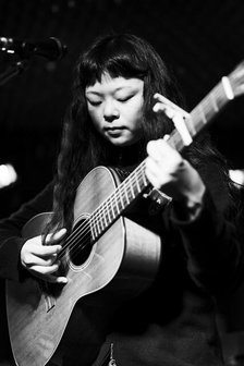 Maya Akechi and Alborg live at Hope & Anchor, Islington, London, May 2025. Creator: Annapaola Marchesani.