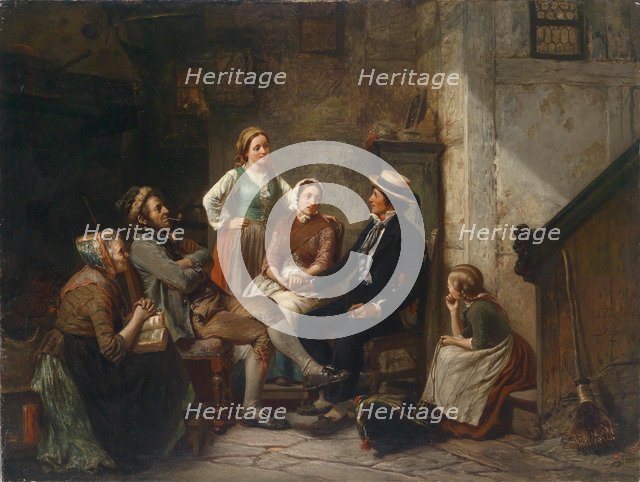 Return of the young sailor. Artist: Huebner, Carl Wilhelm (1814-1879)