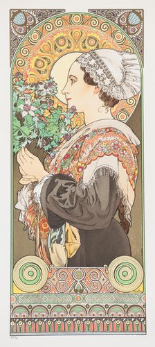 Chardon de Grève. (Thistle from the Sands), 1902. Creator: Mucha, Alfons Marie (1860-1939).