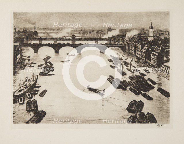 London Bridges, pub. 1924. Creator: Christopher Richard Wynne Nevinson (1889 – 1946) .