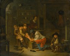 At the Apothecary, 1656. Creator: Lundens, Gerrit (1622-1686).