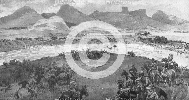 'En Afrique, La fin du general Beyers, tue dans sa fuite, au milieu du Vaal', 1914 (1924). Creator: Unknown.