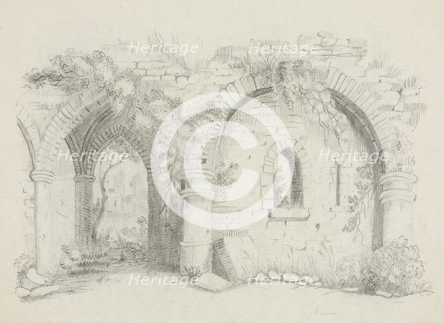 Ruins, about 1840. Creator: Mary Altha Nims (American, 1817-1907).
