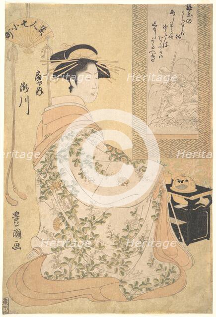 Takigawa of the Ogiya Pleasure House, early 19th century. Creator: Utagawa Toyokuni I.