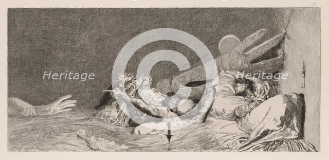 A Glove: Anxieties, 1880. Creator: Max Klinger (German, 1857-1920).