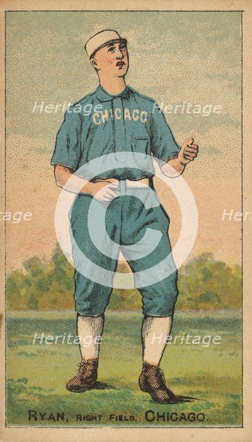 Ryan, Right Field, Chicago, from the Gold Coin series (N284) for Gold Coin Chewing Tobacco, 1887. Creator: D Buchner & Co.