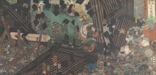 Album of Fifteen Triptychs of Famous Battlescenes, 19th century. Creator: Utagawa Kuniyoshi.